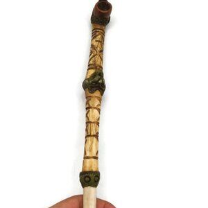 Peruvian handmade shamanic pipe for ritual ceremonies